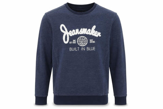 Blend Mens Blue Cotton Pullover Sweatshirt Size S - Jeansmaker