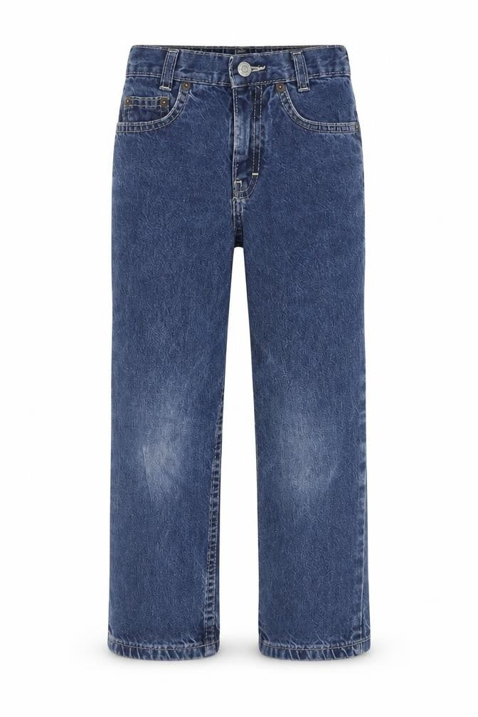 Marks & Spencer Boys Blue Cotton Straight Jeans Size 4XL Regular Zip