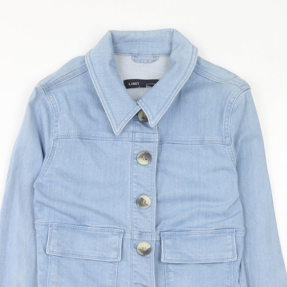 Marks & Spencer Womens Blue Jacket Size 6 Button