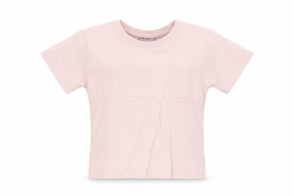 NEXT Girls Pink Cotton Basic T-Shirt Size 2XS Round Neck Pullover