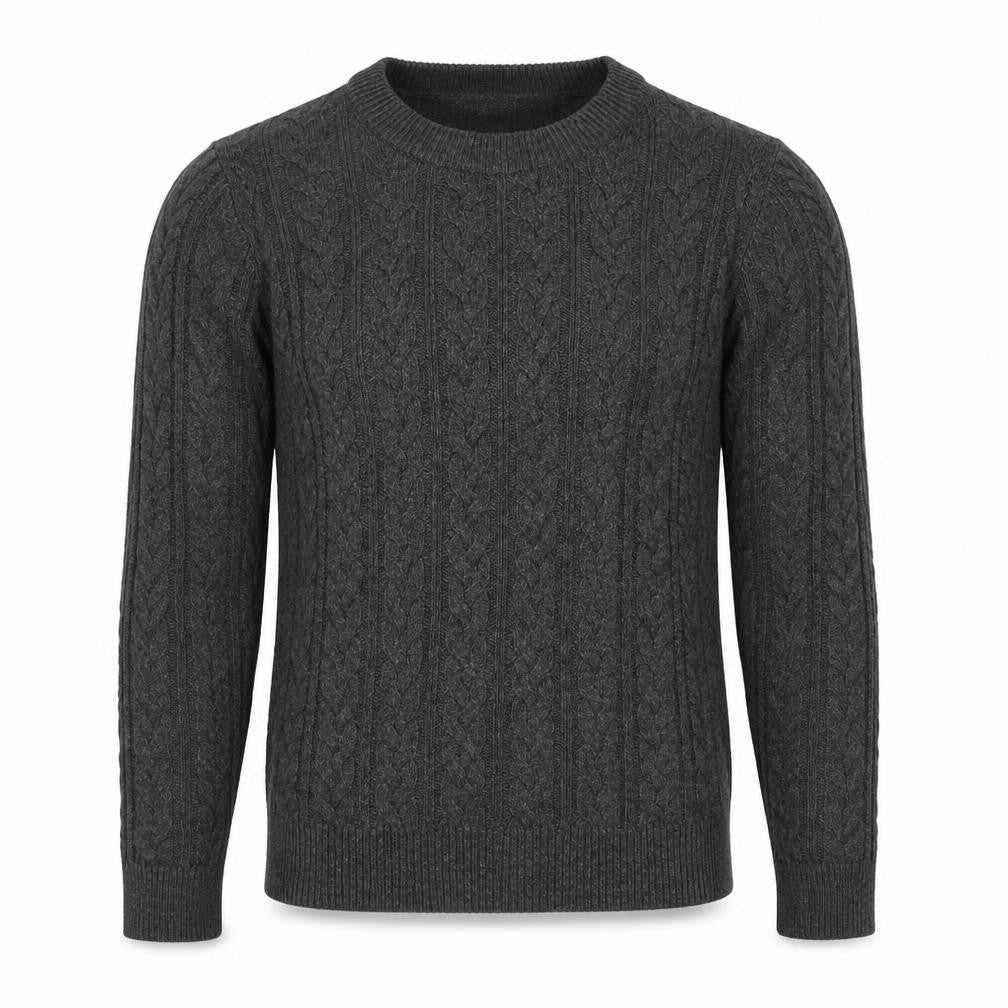 H&M Mens Grey Round Neck Acrylic Pullover Jumper Size S Long Sleeve