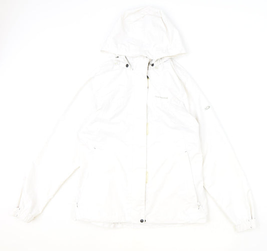 FIVE SEASONS Womens Ivory Windbreaker Jacket Size 10 Zip