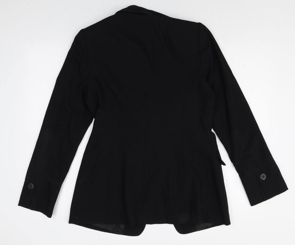 Planet Womens Black Viscose Jacket Blazer Size 10
