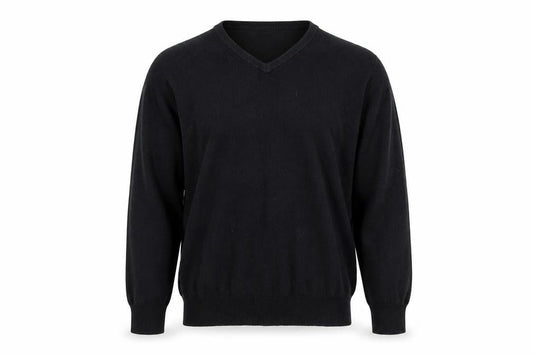 Blue Harbour Mens Beige V-Neck Acrylic Pullover Jumper Size S Long Sleeve
