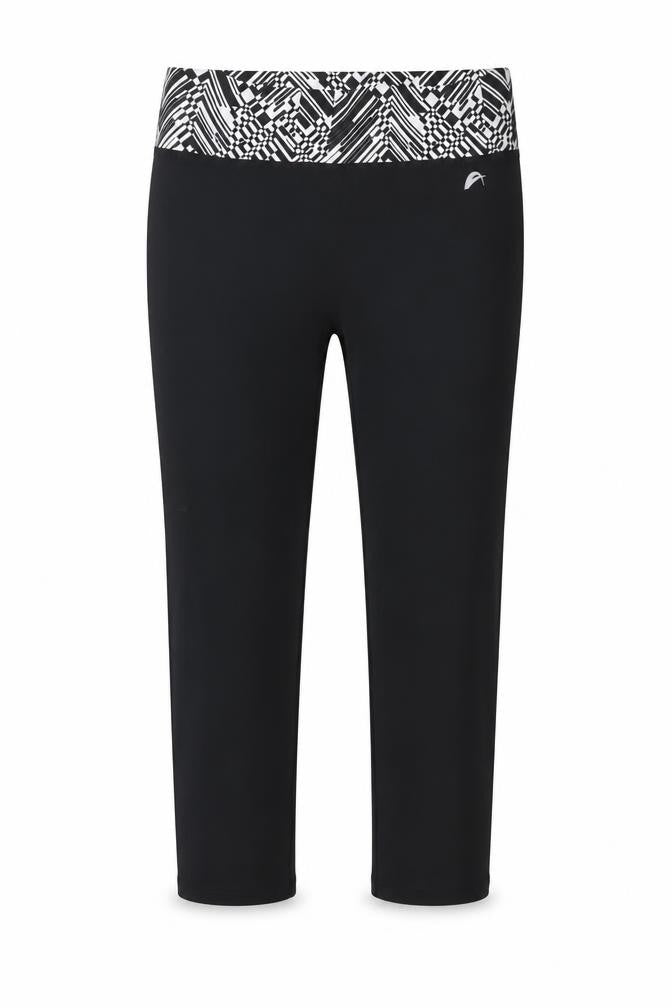 F&F Womens Black Polyester Compression Leggings Size 6 L20 in Regular Pullover