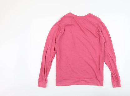ASOS Womens Pink Cotton Pullover Sweatshirt Size XS Pullover