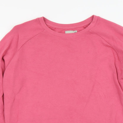 ASOS Womens Pink Cotton Pullover Sweatshirt Size XS Pullover