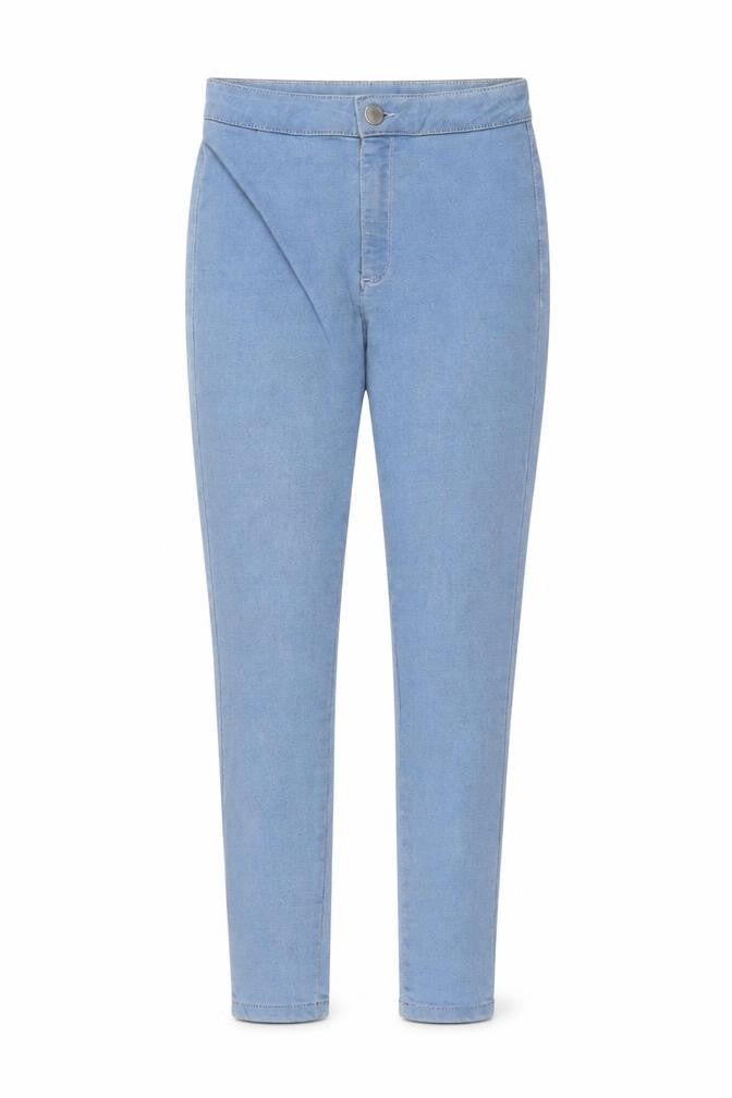 Miss Selfridge Womens Blue Cotton Skinny Jeans Size 8 L24 in Regular Button