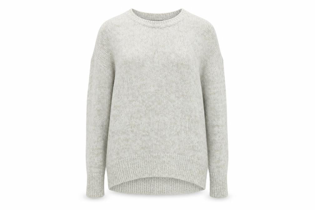 New Look Womens Beige Round Neck Acrylic Pullover Jumper Size 12