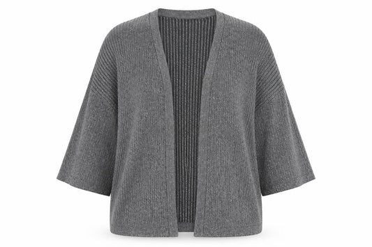 Atmosphere Womens Silver V-Neck Viscose Cardigan Jumper Size 10