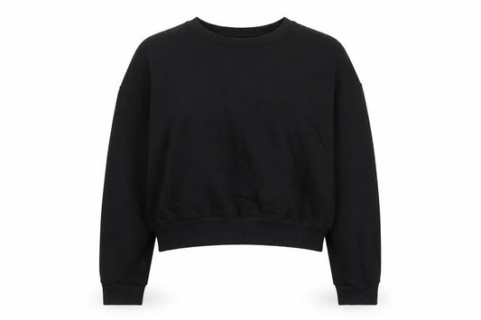 ASOS Womens Black Cotton Pullover Sweatshirt Size 12 Pullover