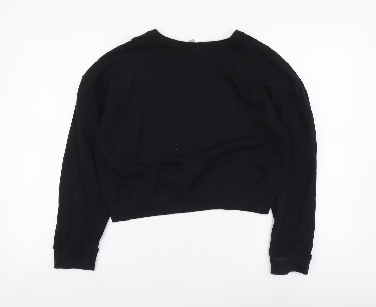 ASOS Womens Black Cotton Pullover Sweatshirt Size 12 Pullover
