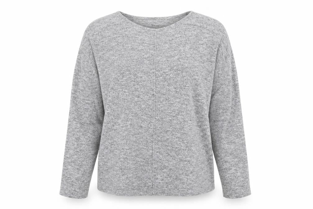 Dunnes Stores Womens Grey V-Neck Polyester Pullover Jumper Size 16