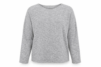 Dunnes Womens Grey V-Neck Polyester Pullover Jumper Size 16
