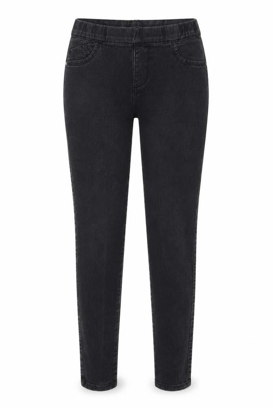 Denim & Co. Womens Grey Cotton Jegging Jeans Size 8 L29 in Regular