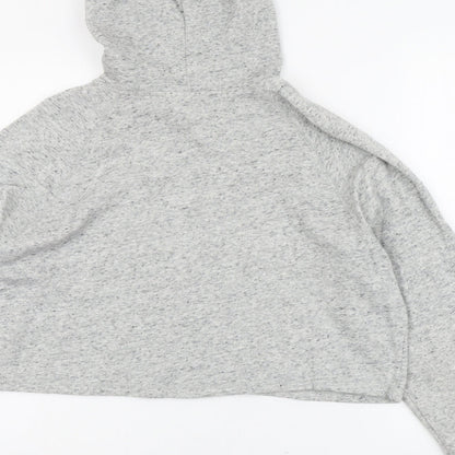 H&M Womens Grey Cotton Pullover Hoodie Size L Pullover