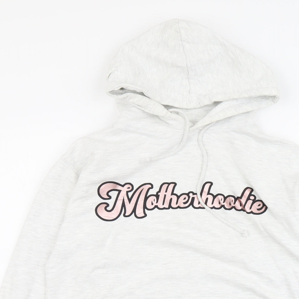 Preworn Womens Grey Cotton Pullover Hoodie Size S Pullover