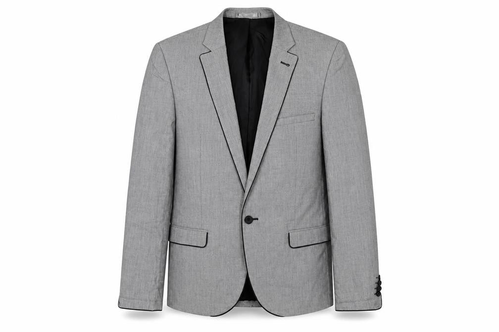 Lee Cooper Mens Grey Cotton Jacket Suit Jacket Size M Regular