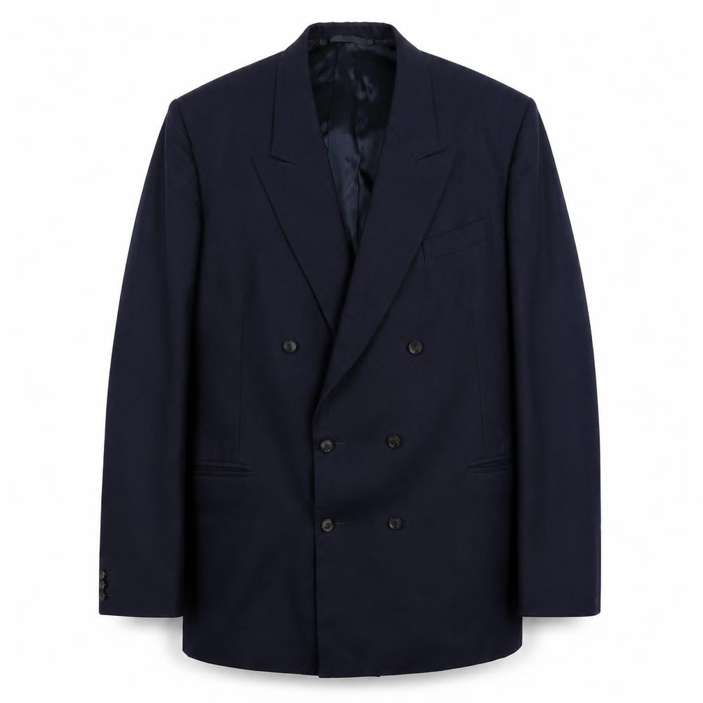 Craft Tailoring Mens Blue Polyester Jacket Suit Jacket Size 38 Regular