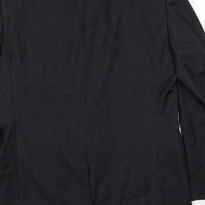 Samuel Windsor Mens Grey Wool Jacket Suit Jacket Size L Regular
