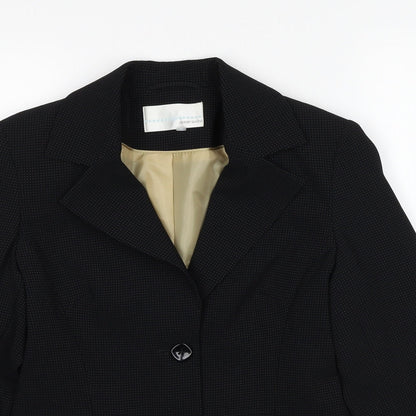 Matalan Womens Black Jacket Blazer Size 8 Button