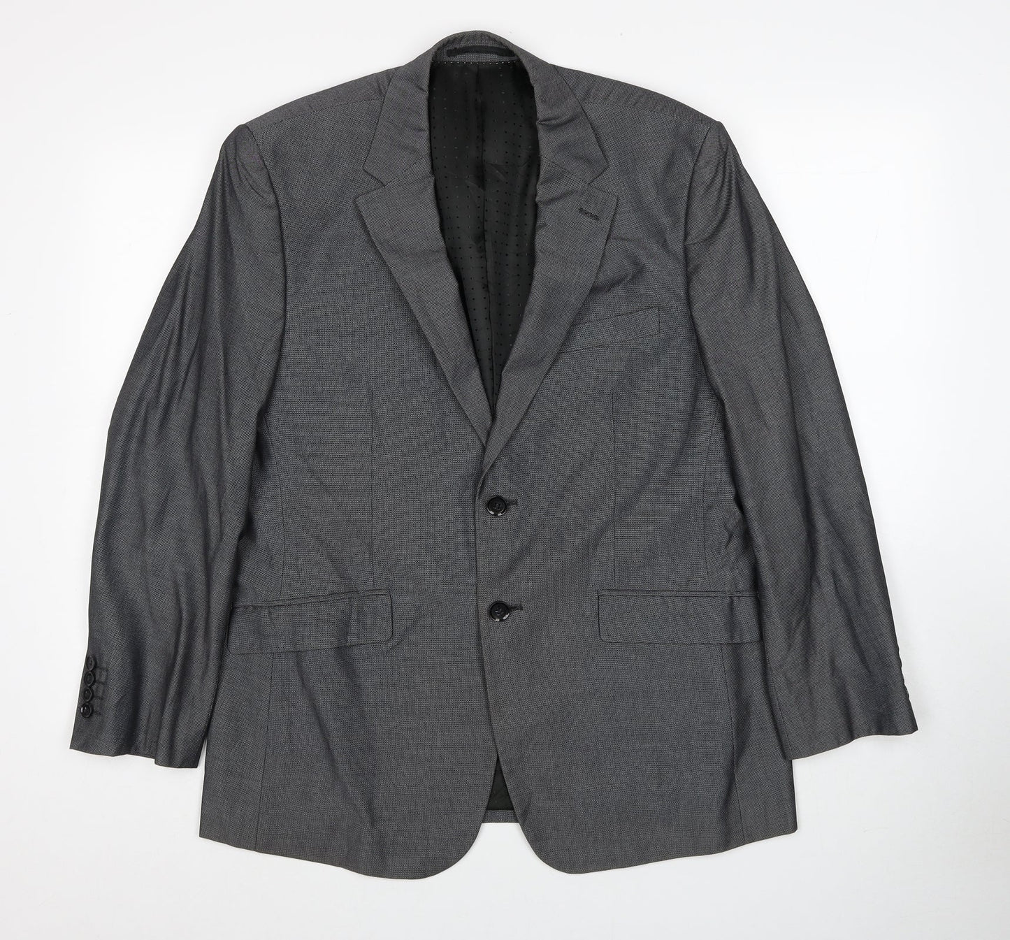 Skopes Mens Grey Polyester Jacket Suit Jacket Size 40 Regular