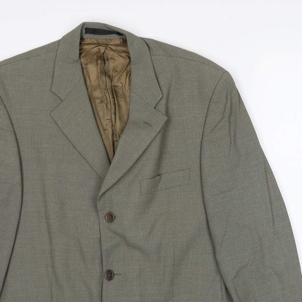 Marks and Spencer Mens Green Wool Jacket Suit Jacket Size M Regular