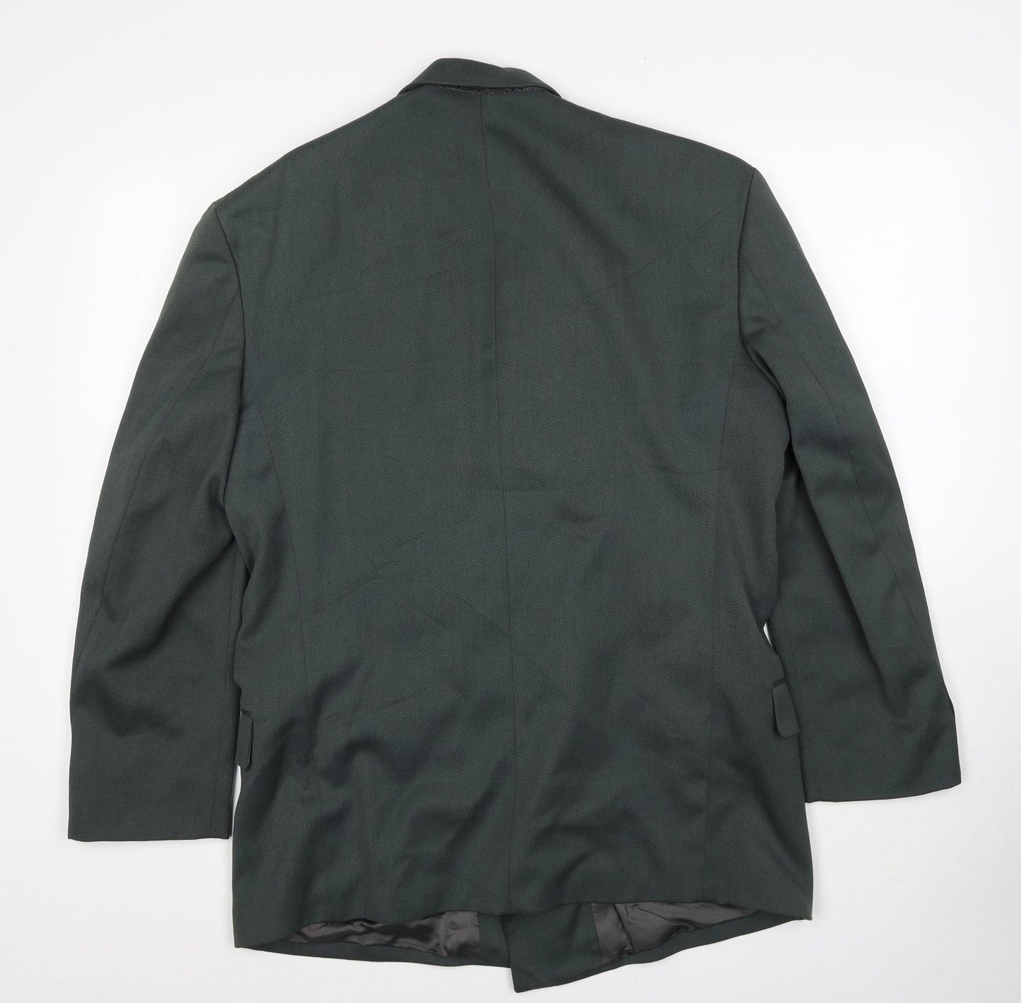 Corman Mens Green Polyester Jacket Suit Jacket Size 38 Regular