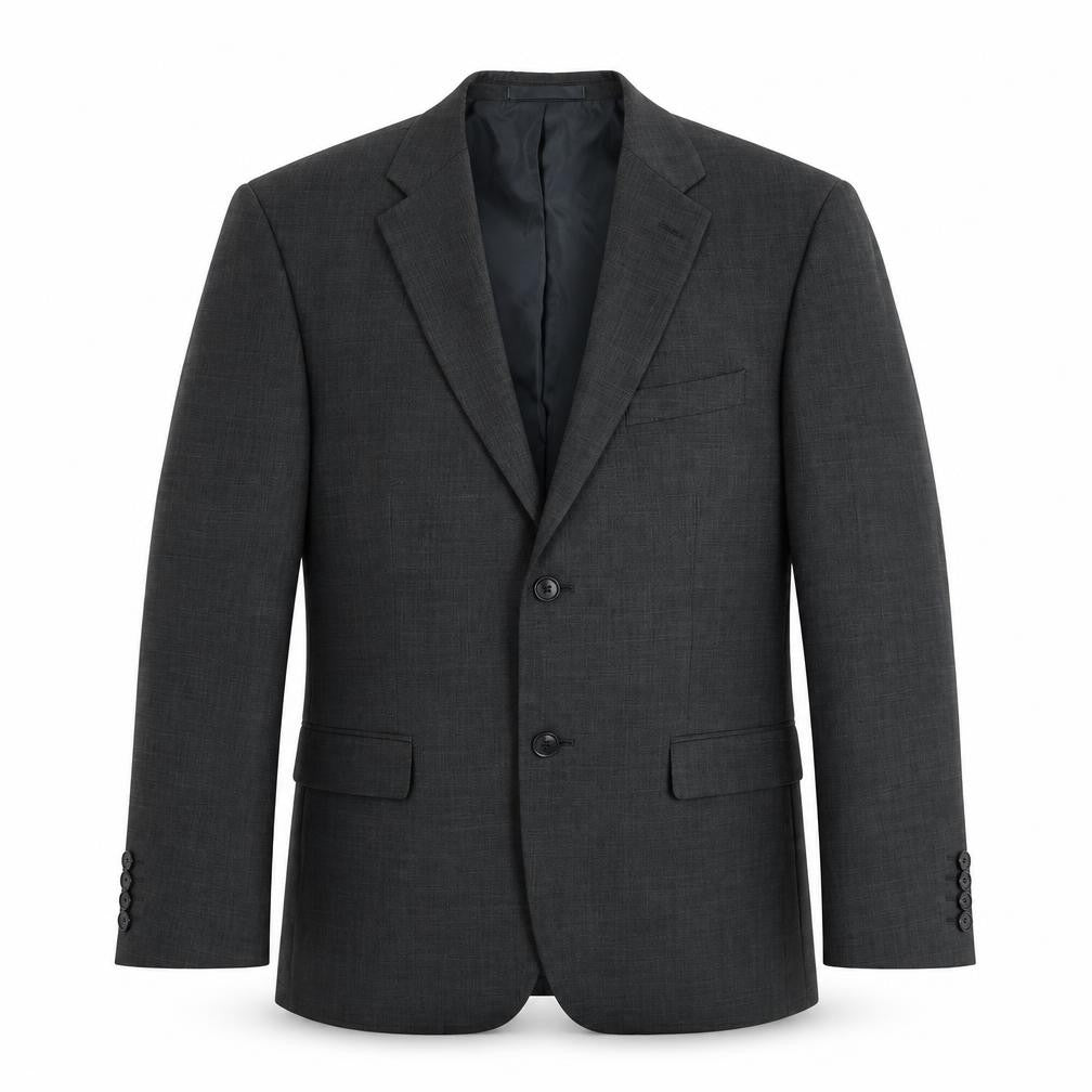 Greenwoods Mens Grey Polyester Jacket Suit Jacket Size 40 Regular