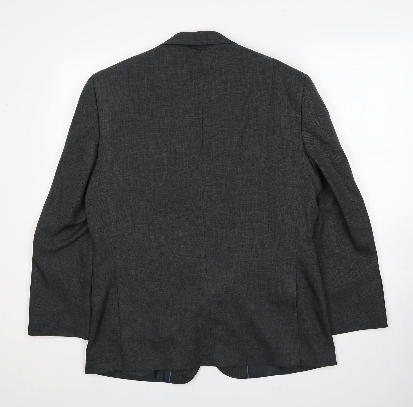 Greenwoods Mens Grey Polyester Jacket Suit Jacket Size 40 Regular