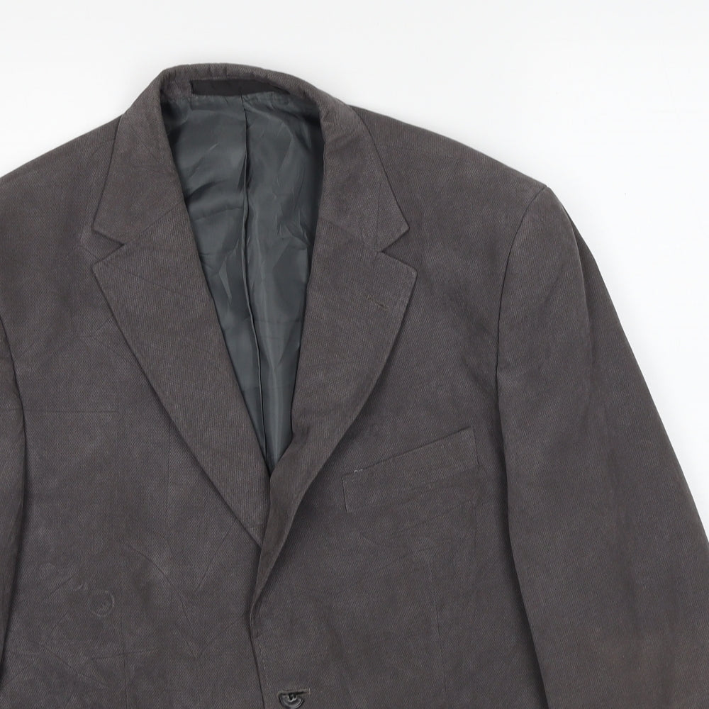 Marks and Spencer Mens Grey Polyester Jacket Suit Jacket Size 40 Regular