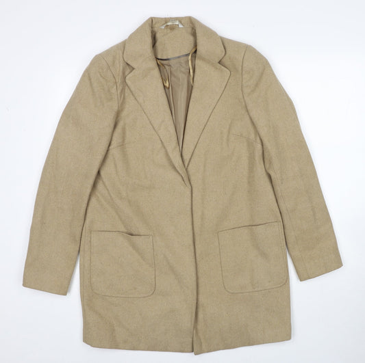 Red Herring Womens Beige Jacket Blazer Size 10 Button