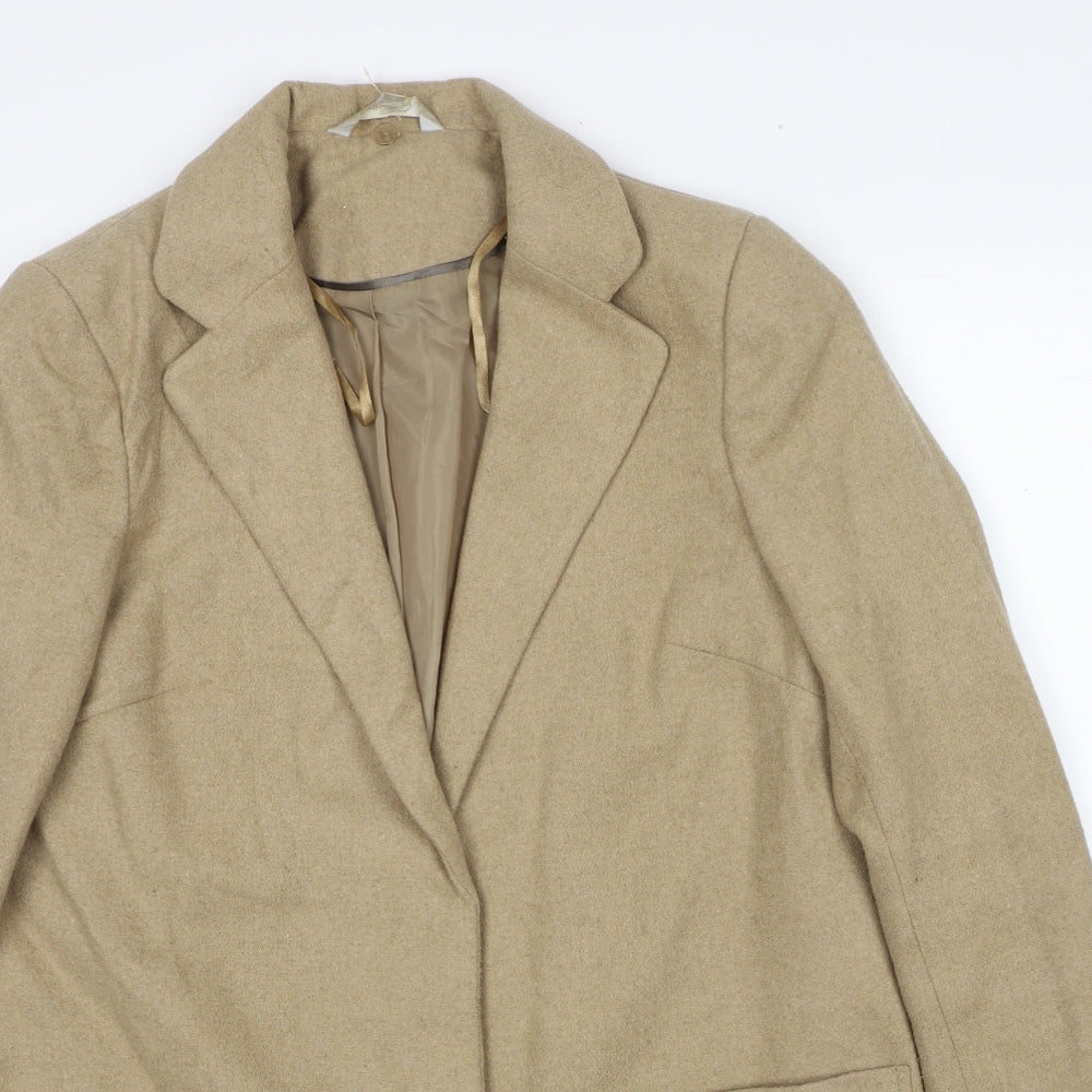 Red Herring Womens Beige Jacket Blazer Size 10 Button