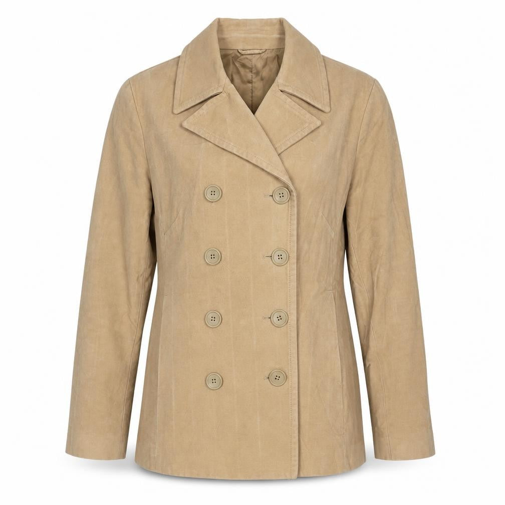 Gap Womens Brown Pea Coat Jacket Size M Button