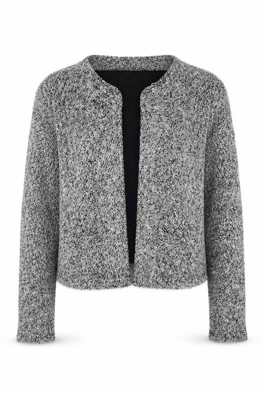 Miss Selfridge Womens Grey V-Neck Cotton Cardigan Jumper Size 10