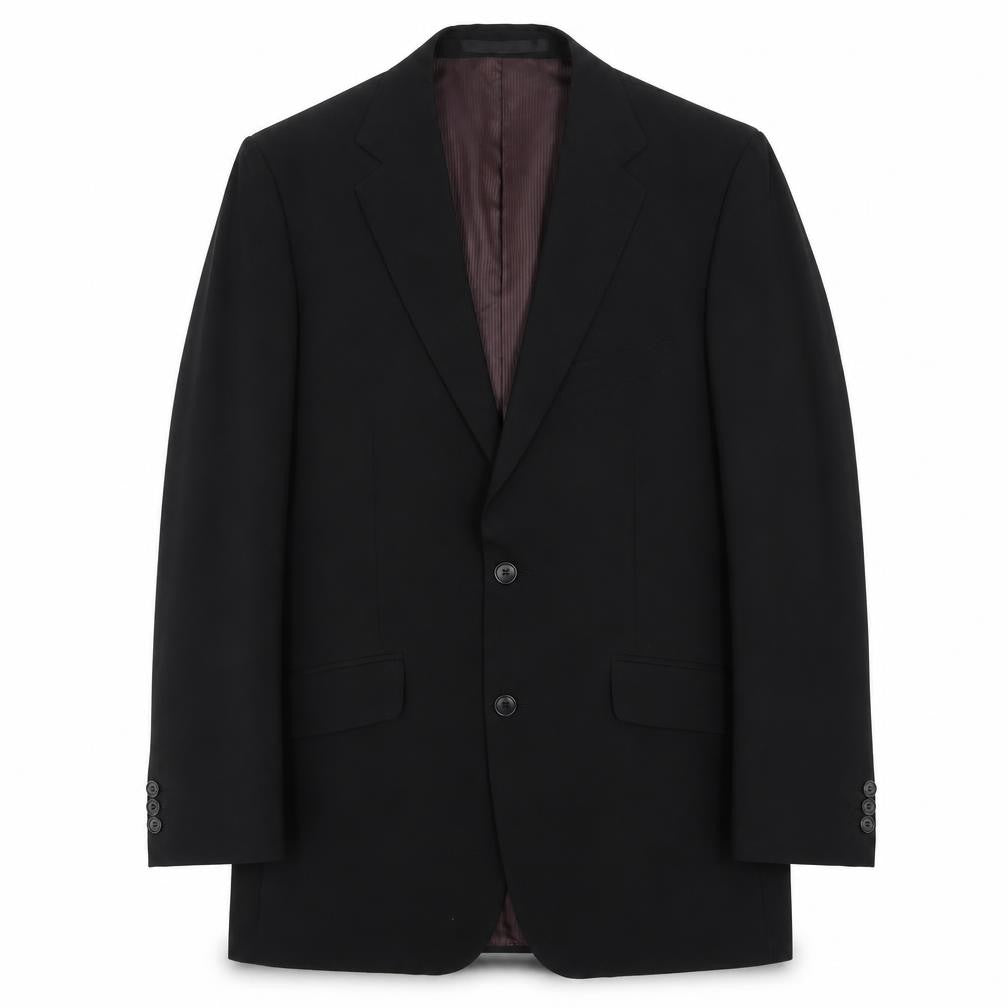 Impressions Mens Black Polyester Jacket Suit Jacket Size M Regular