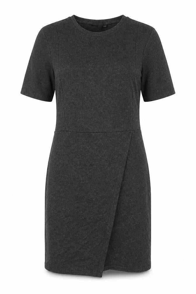 Topshop Womens Grey Viscose A-Line Size 10 Round Neck Pullover