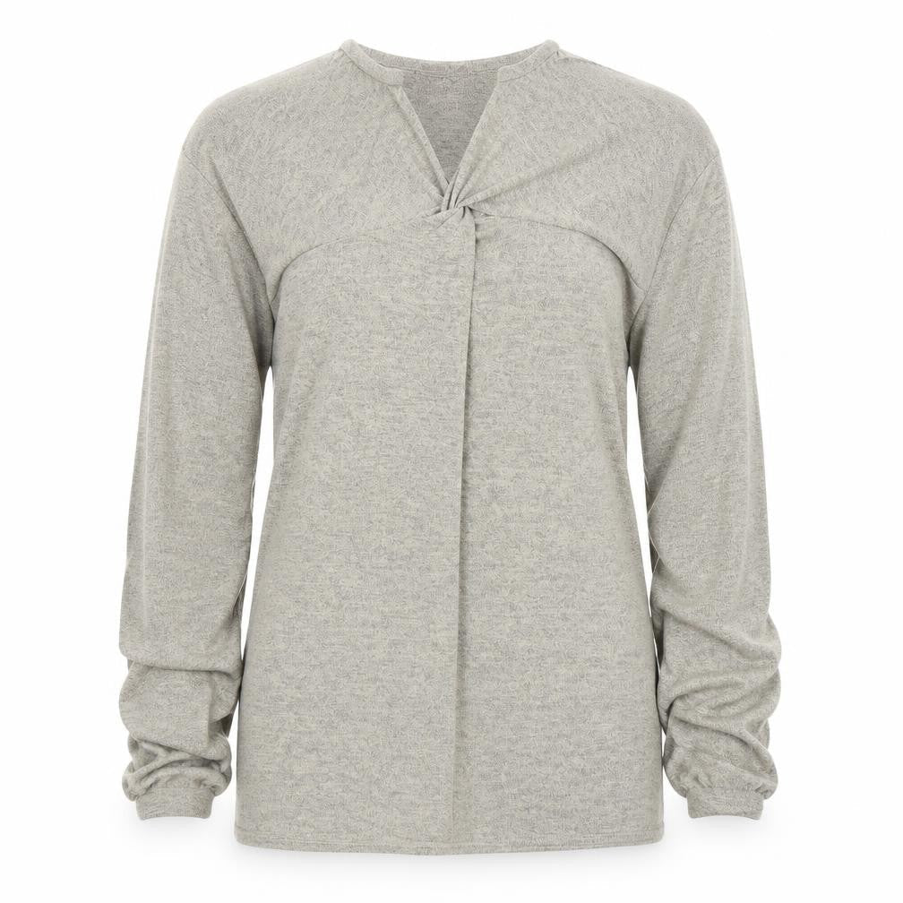 Boohoo Womens Beige Polyester Mini Size 10 V-Neck Button - Ruched Sleeves