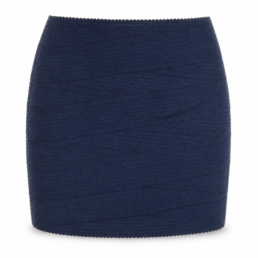 H&M Womens Blue Polyester Bandage Skirt Size S