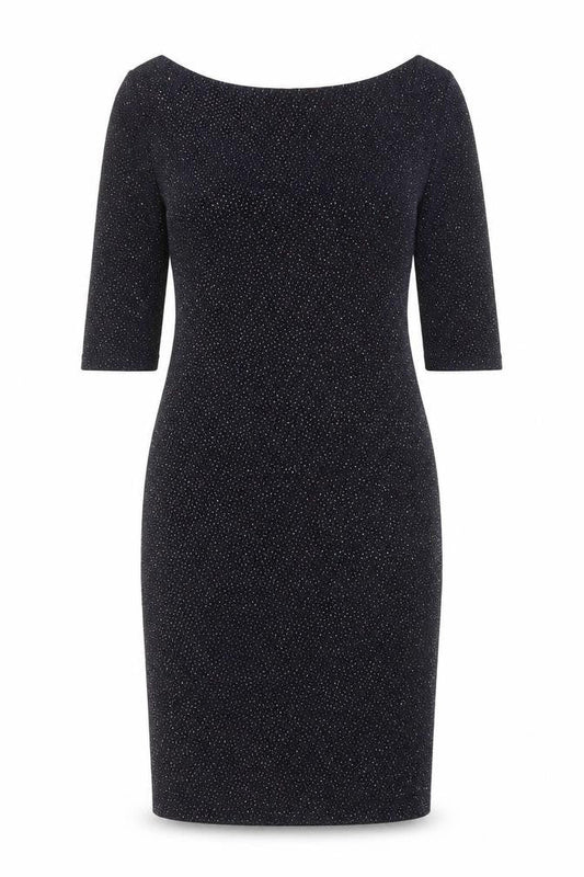 New Look Womens Blue Geometric Nylon A-Line Size 10 Off the Shoulder Pullover