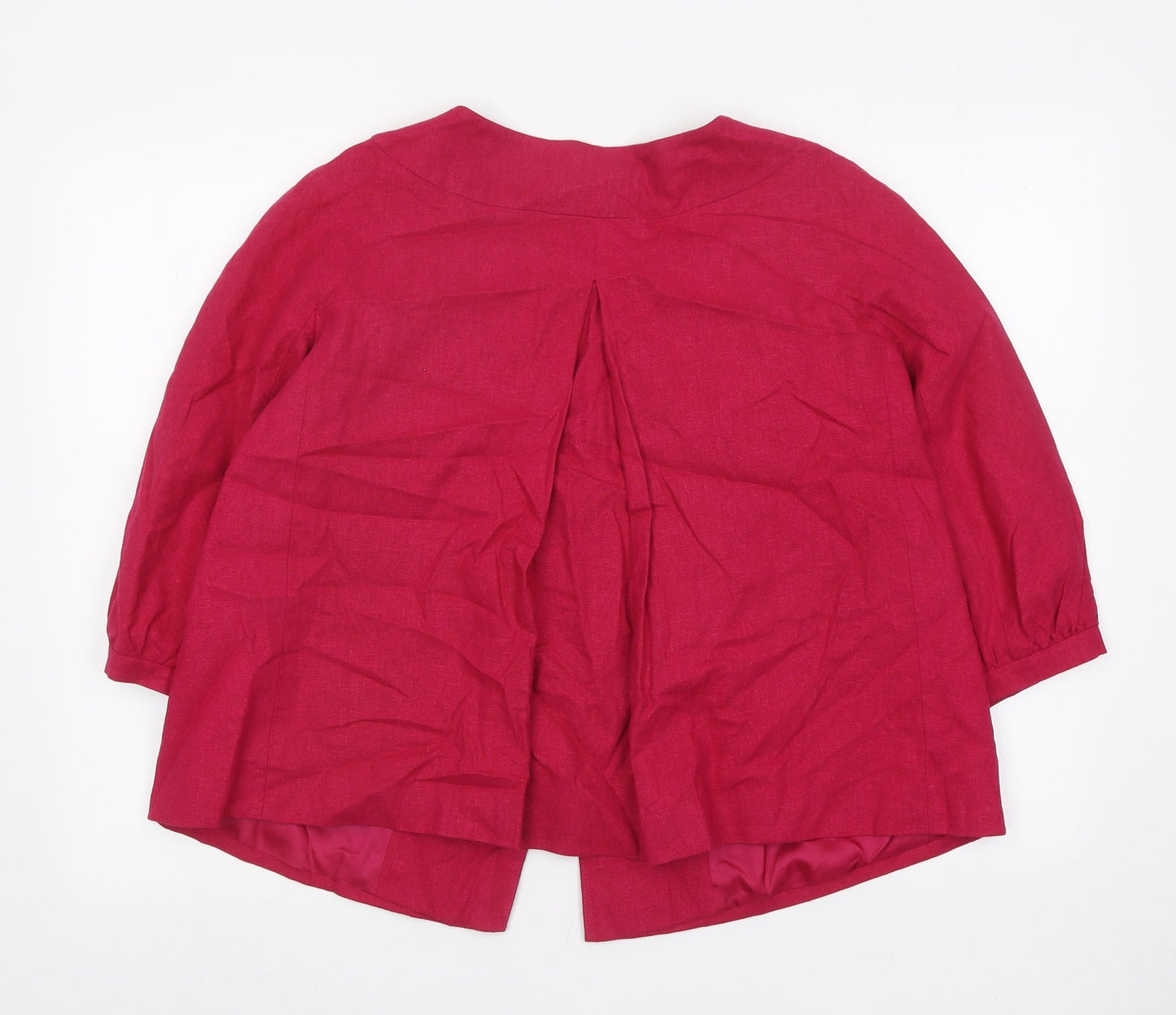 Betty Jackson Black Womens Pink Jacket Blazer Size 10 Button