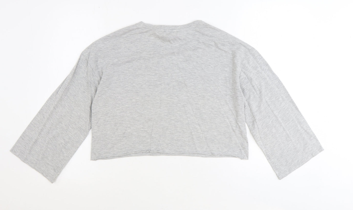 Atmosphere Womens Grey Polyester Basic T-Shirt Size 10 Round Neck - Santa Monica