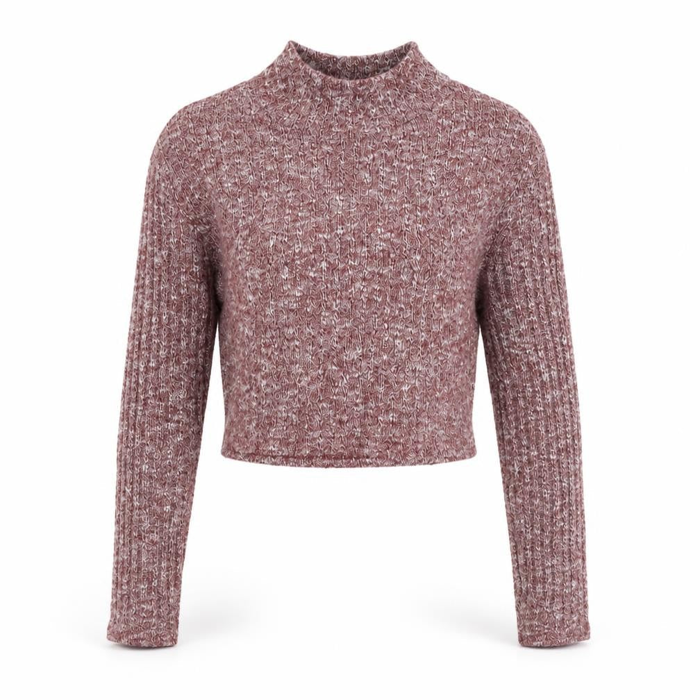 Boohoo Womens Purple Round Neck Polyester Pullover Jumper Size 6 Pullover