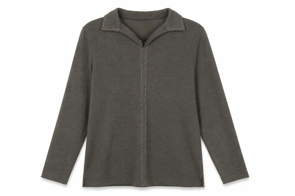 BHS Womens Green Collared Cotton Pullover Jumper Size 16
