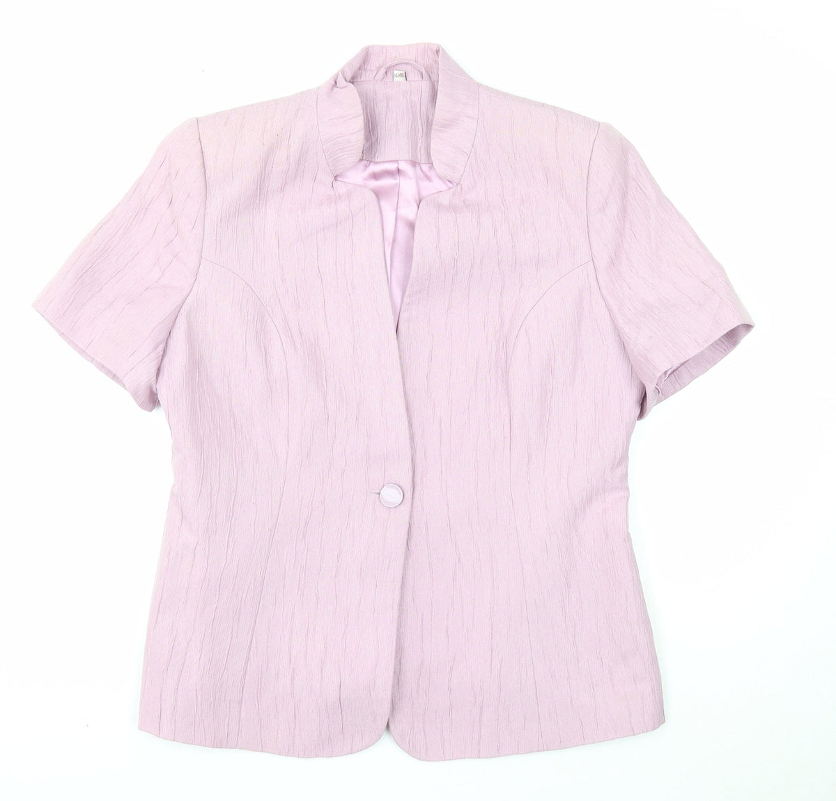 Anna Rose Womens Purple Jacket Blazer Size 14 Button