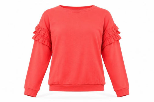 NEXT Womens Red Cotton Pullover Sweatshirt Size 8 Pullover