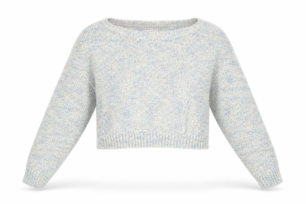 Miss Selfridge Womens Blue Boat Neck Acrylic Pullover Jumper Size 12