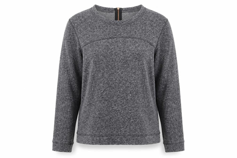 H&M Womens Grey Round Neck Cotton Pullover Jumper Size L