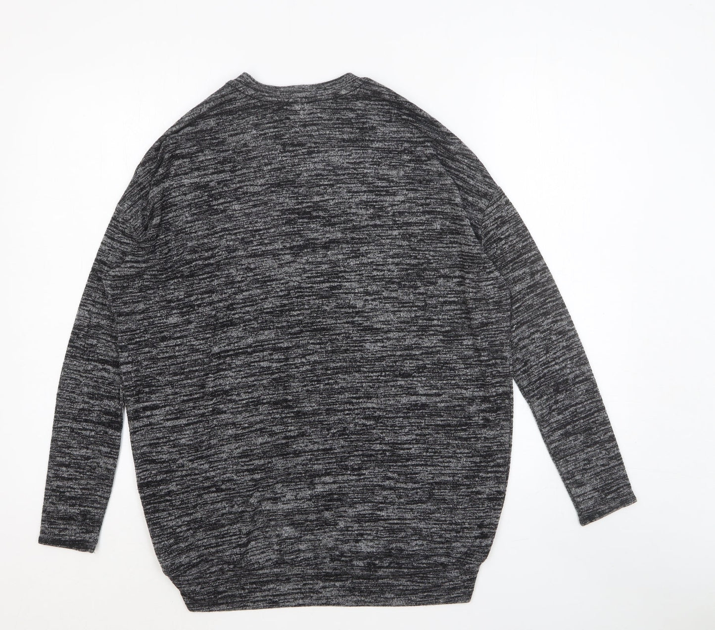Wilfred Womens Grey V-Neck Cotton Pullover Jumper Size L