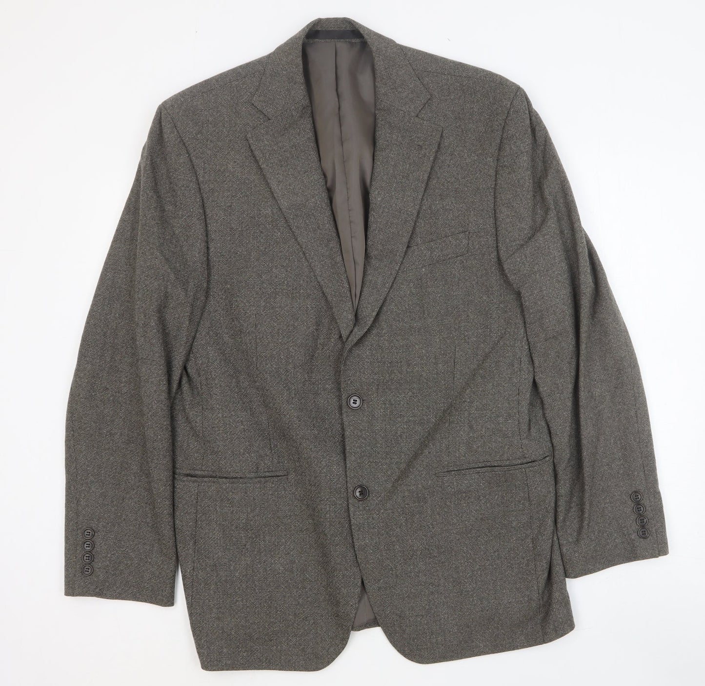 Marks and Spencer Mens Grey Wool Jacket Suit Jacket Size 40 Regular